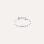 Bony 0.06 CT Pırlanta Taşlı Beyaz Altın Yüzük