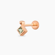 Echo Green Safir Taşlı Rose Altın Piercing