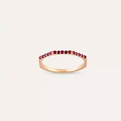 Eon 0.20 CT Yakut Taşlı Rose Altın Yüzük