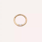 Even Pırlanta Taşlı Rose Altın Halka Piercing