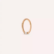 Even Pırlanta Taşlı Rose Altın Halka Piercing