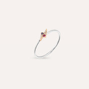 Flash 0.06 CT Multicolor Safir ve Pırlanta Taşlı Yüzük