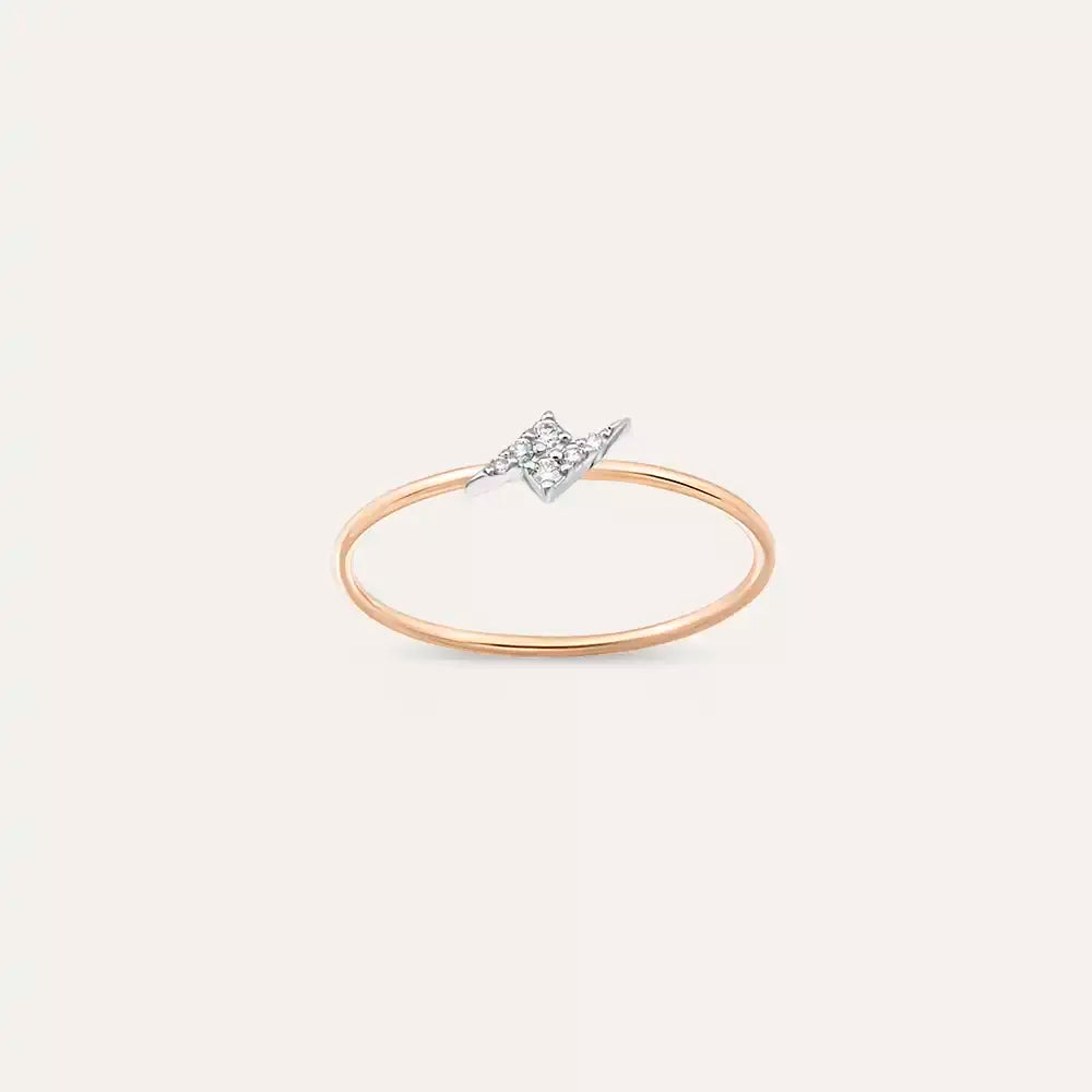 Flash 0.05 CT Pırlanta Taşlı Yüzük