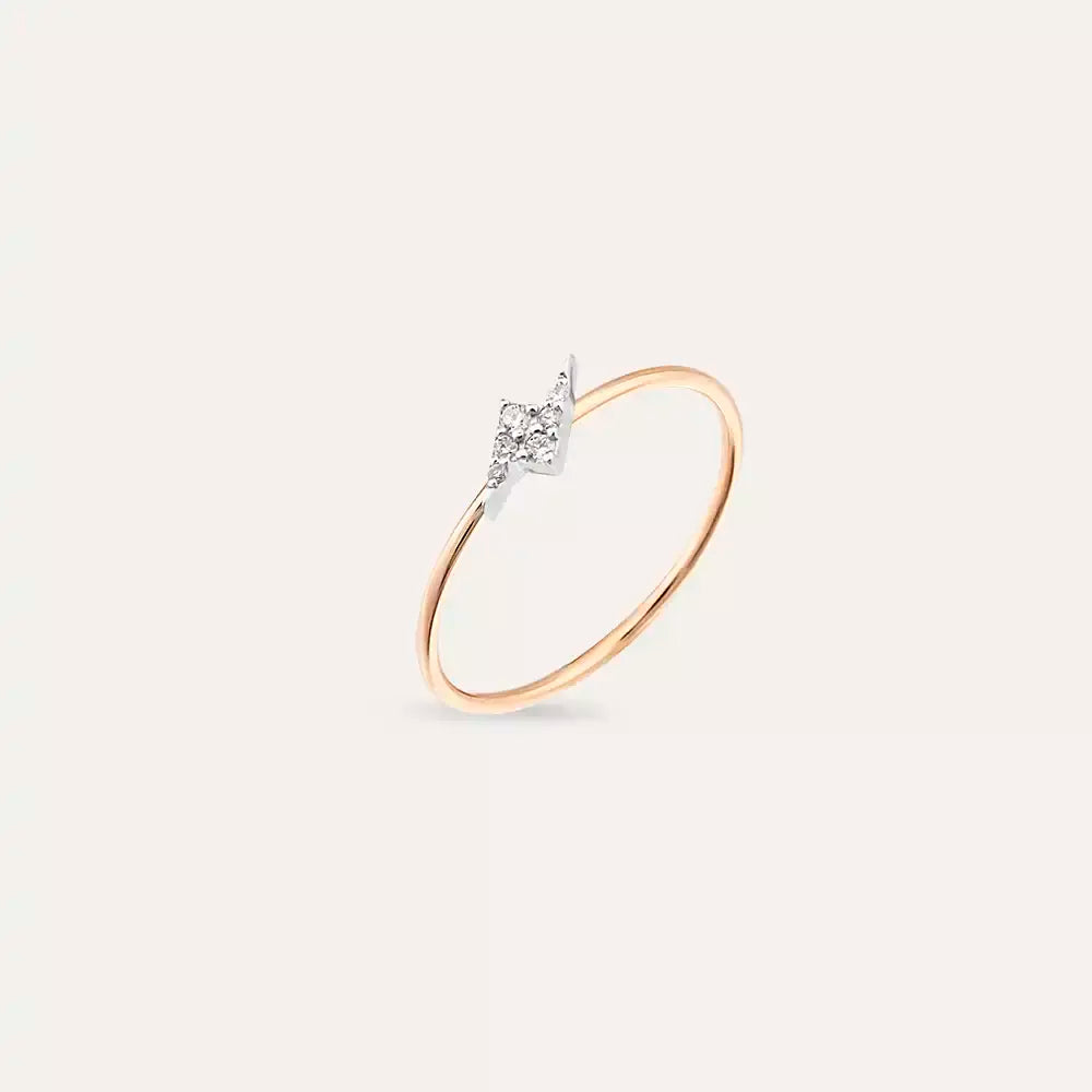 Flash 0.05 CT Pırlanta Taşlı Yüzük