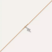 Flash Pırlanta Taşlı Rose Altın Halhal