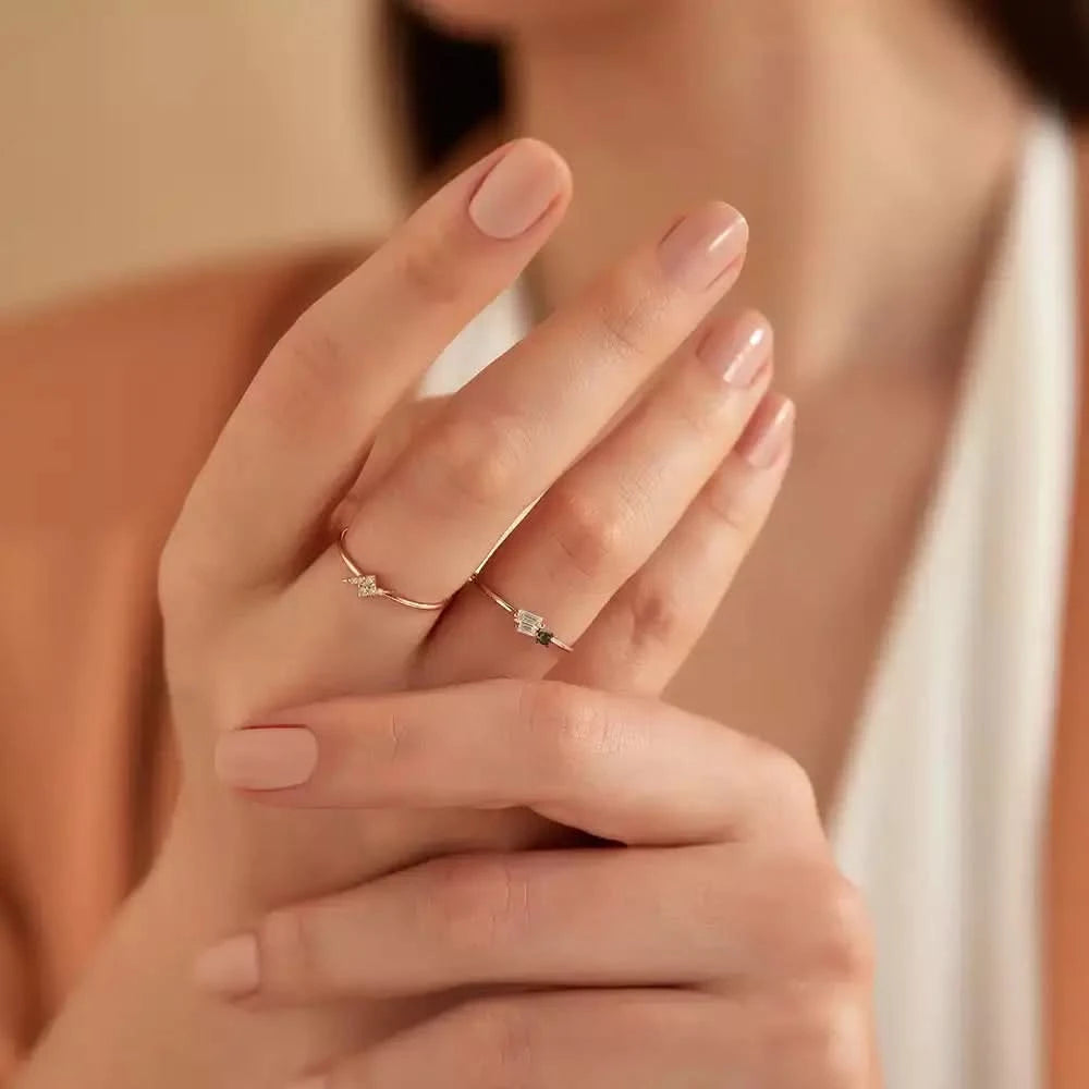 Flash Rose 0.04 CT Pırlanta Taşlı Yüzük