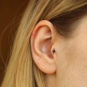 Flash Rose Pırlanta Taşlı Piercing