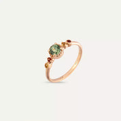 Fleshy 0.65 CT Multicolor Safir Taşlı Rose Altın Yüzük