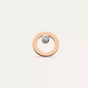 Focus Pırlanta Taşlı Rose Altın Tek Küpe