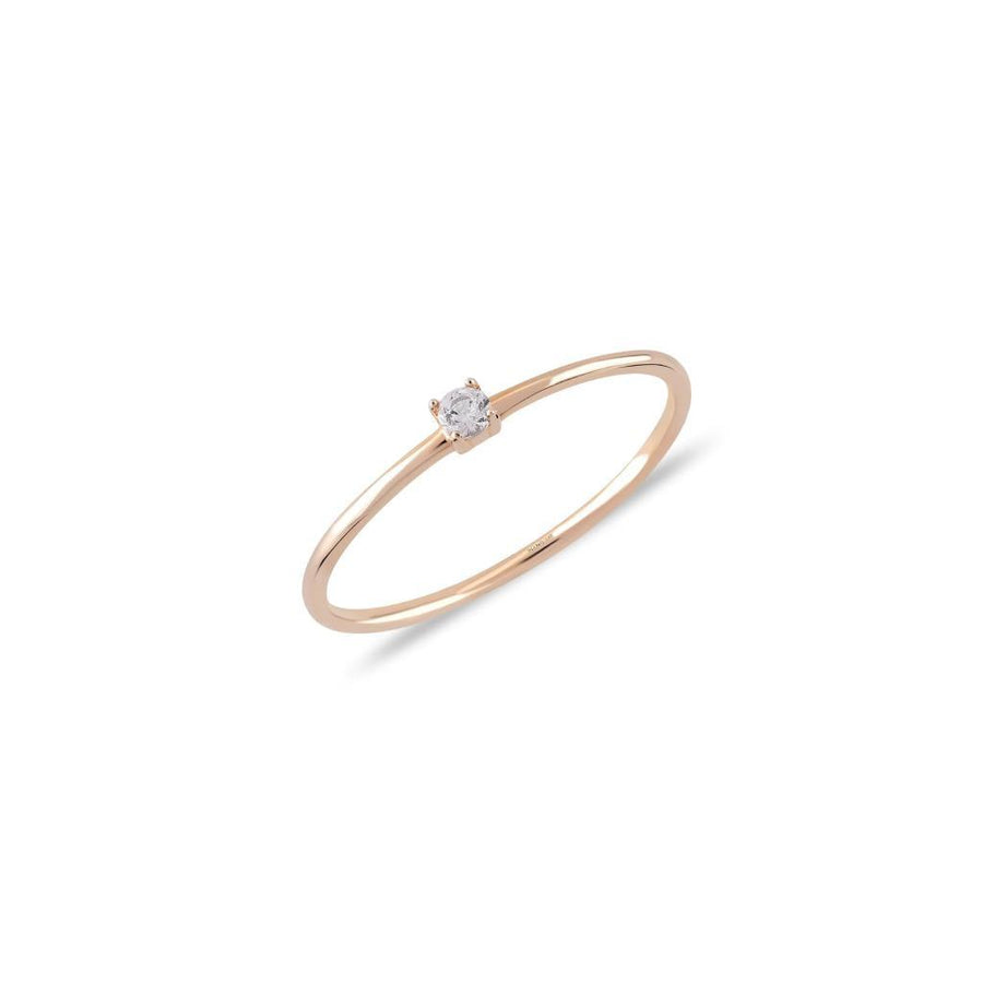 Forte White Sapphire Gold Ring