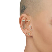 3 Sıra Markiz Pırlanta Piercing