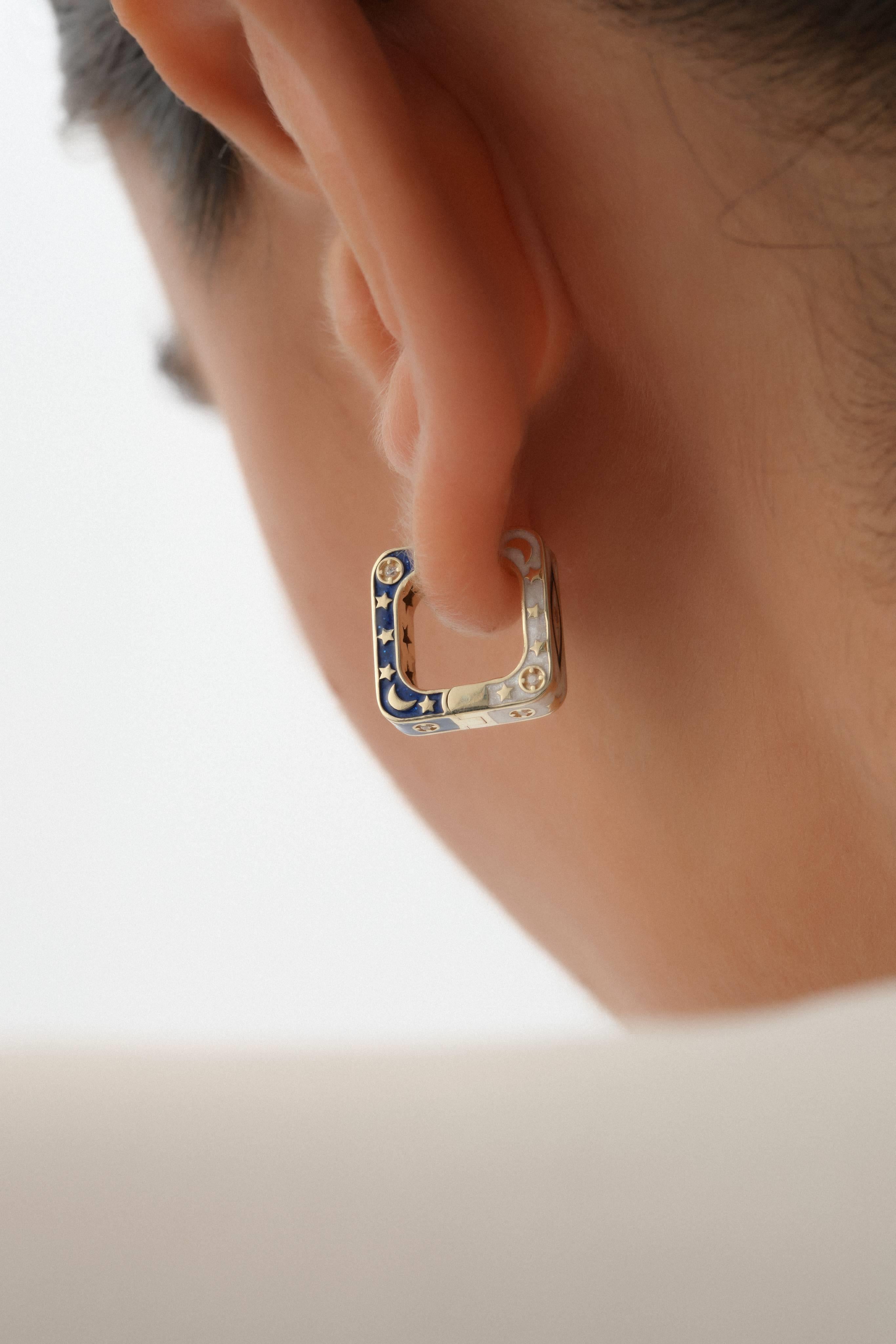 Gece Gündüz Altın Küpe