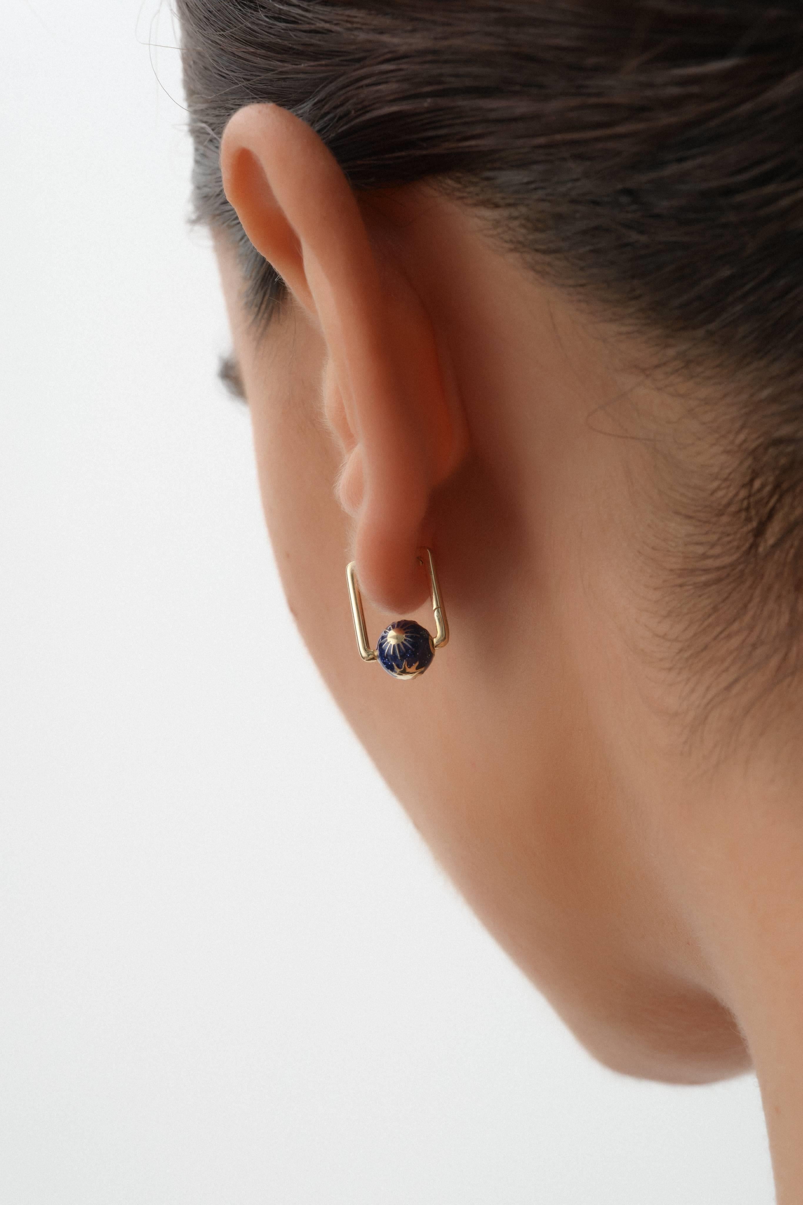 Gece Gündüz Altın Küpe