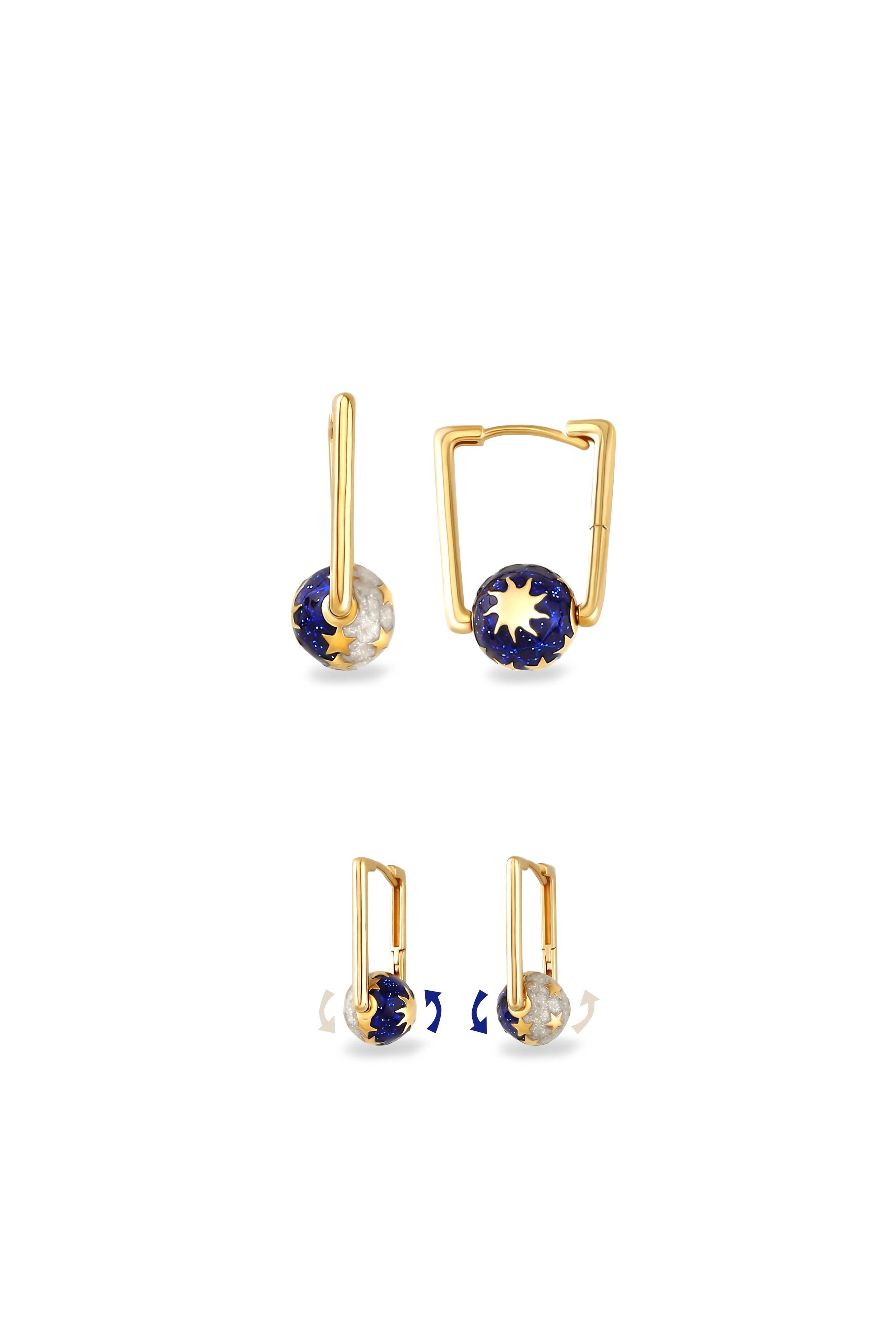 Gece Gündüz Altın Küpe