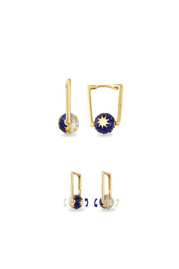 Gece Gündüz Altın Küpe