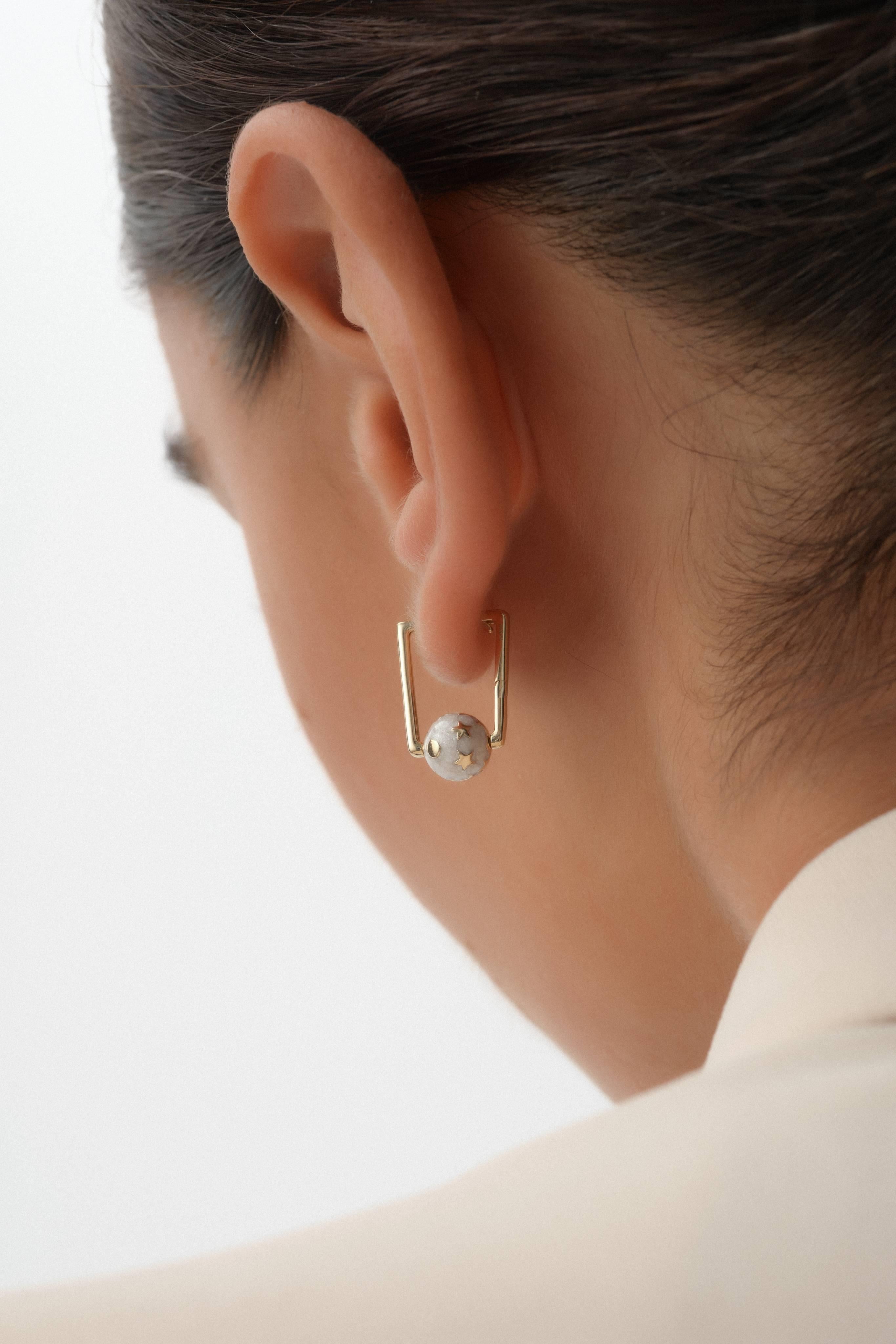 Gece Gündüz Altın Küpe