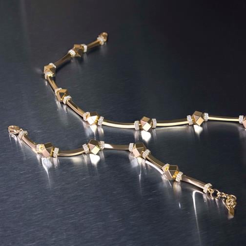 Geometrik Silindir Kolye