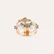 Gimlet 0.98 CT Multicolor Safir ve Pırlanta Taşlı Yüzük