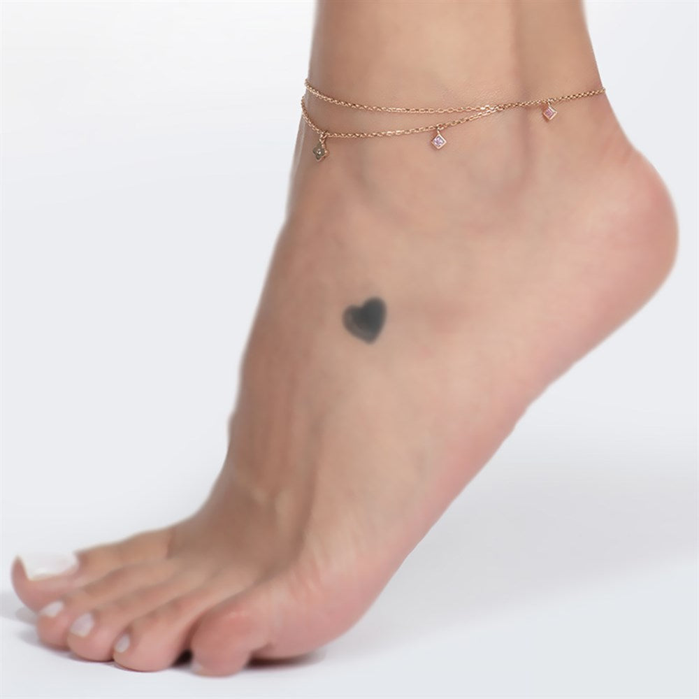 Gravity Çicek Altın Halhal