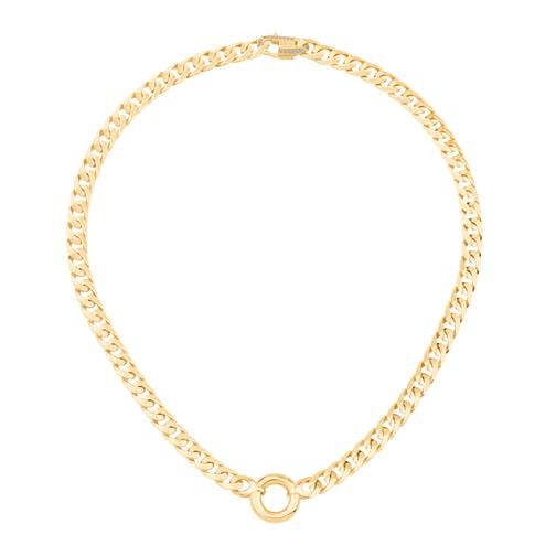 Halka Detaylı Piramit Gurmet  Kolye