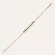 Halley Pırlanta ve Zümrüt Taşlı Bileklik