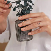 Hearts 0.07 CT Orange Safir ve Pırlanta Taşlı Yüzük