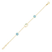 Gold Doric Heart Bracelet