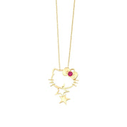 Hello Kitty Altın Kolye KL2578