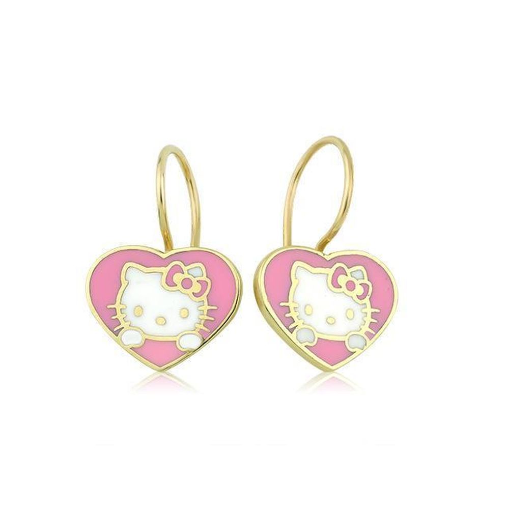 Hello Kitty Altın Küpe KP0788