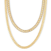 İki Sıra Taşlı Piramit Gurmet Zincir