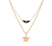 İkili Yıldız Trend Kolye