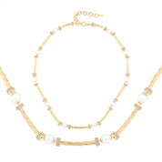 İnci Burgu Silindir Kolye