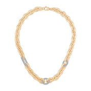 İtalyan Tasarım Taşlı Zincir