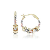 Kalemli Top Top Halka Küpe