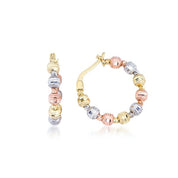 Kalemli Top Top Halka Küpe