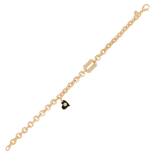 Kalp Detaylı Şans Bileklik