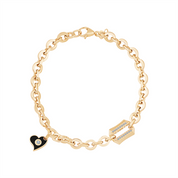 Kalp Detaylı Şans Bileklik