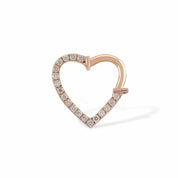 Heart Ring Diamond Piercing