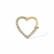 Heart Ring Diamond Piercing