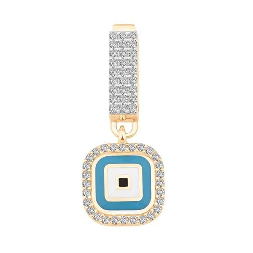 Kare Nazar Boncuğu 9Mm Bileklik Charm