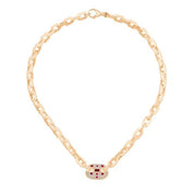 Kırmızı Taşlı Tasarım Zincir