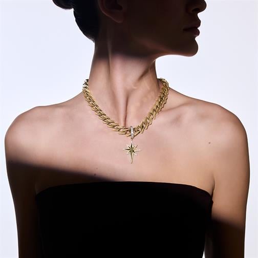 Kuzey Yıldızı Taşlı Charm