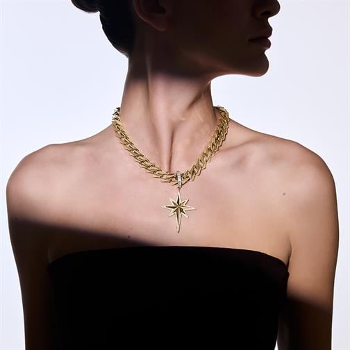Kuzey Yıldızı Taşlı Charm