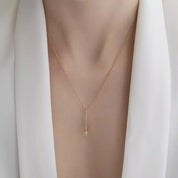 Levy Pırlanta Taşlı Kolye