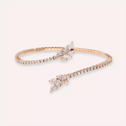 Liana Pırlanta Taşlı Rose Altın Bilezik