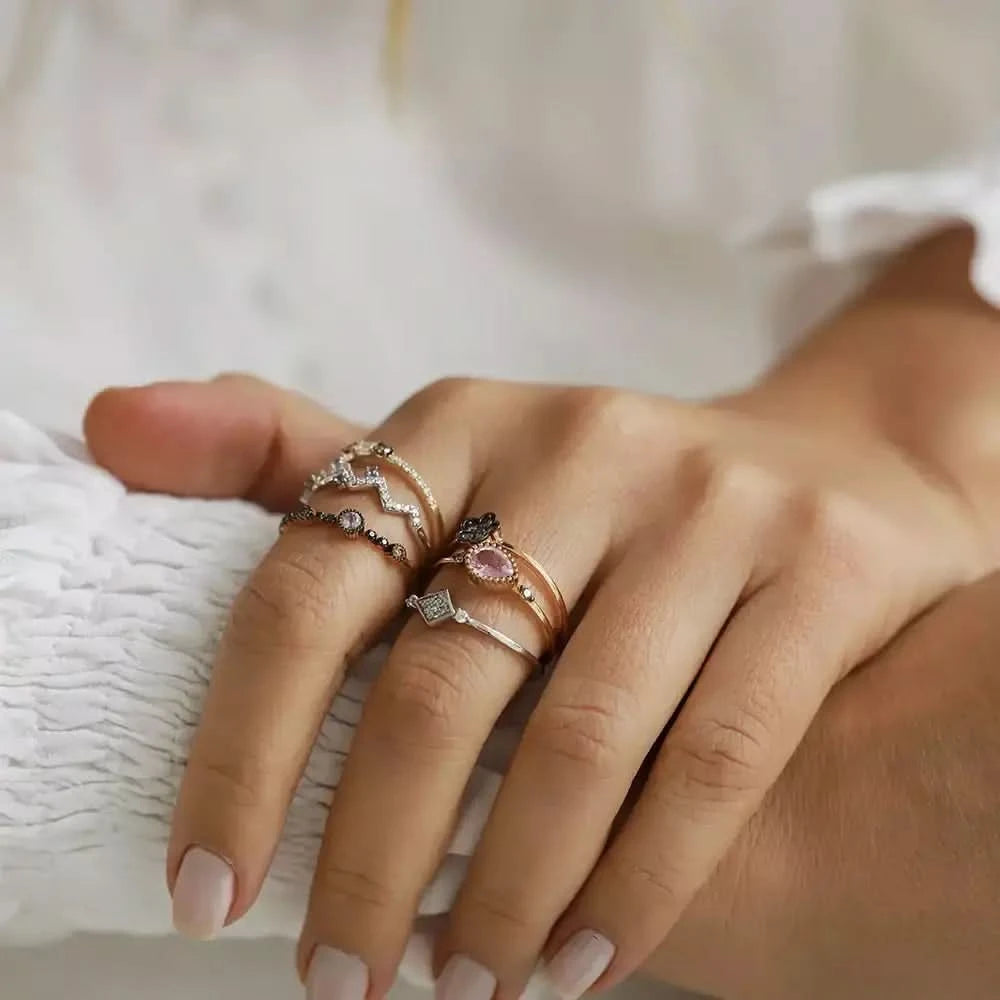 Lillet 1.04 CT Pırlanta ve Pink Safir Taşlı Yüzük