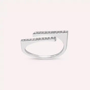 Linear 0.24 CT Pırlanta Taşlı Beyaz Altın Yüzük