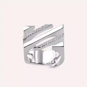 Linear Bold 0.20 CT Pırlanta Taşlı Beyaz Altın Yüzük
