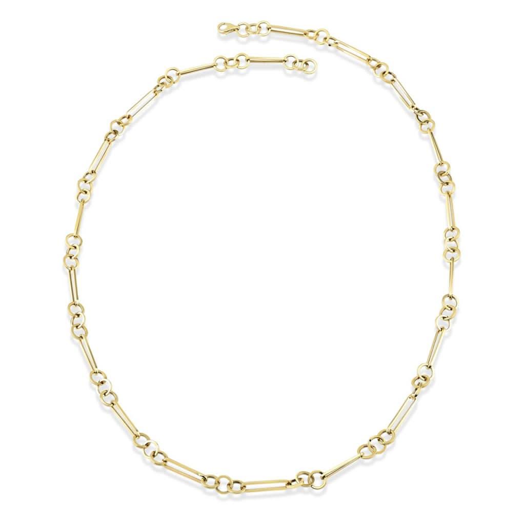 Link Large Hoop Gold Necklace