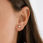 Purity 0.25 CT Markiz Kesim Pırlanta Taşlı Sarı Altın Küpe